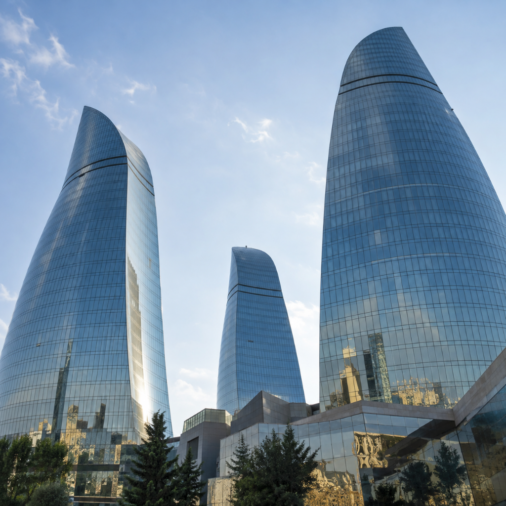 Types of companies in Azerbaijan — business district of Baku